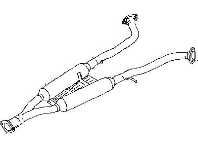 Infiniti 20300-1MA0A Exhaust Sub Muffler Assembly