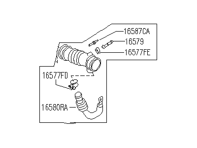 Infiniti 16577-10Y10 Hose Assembly-Air Duct