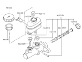 OEM 2000 Infiniti G20 Cylinder Assy-Brake Master - 46010-1N420