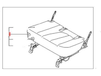 Kia 891001D050460 Cushion Assembly-Rear Seat