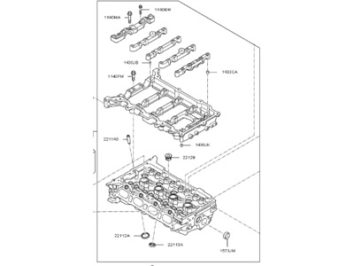 Kia 221102E250 Head Sub Assembly-Cylinder