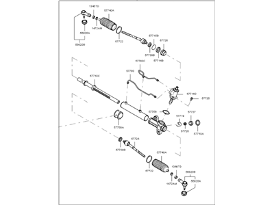 Kia 577002F101 Gear & Linkage Assembly