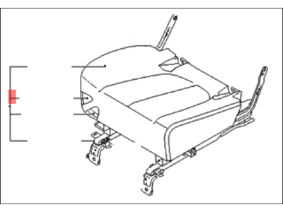 Kia 892001D050460 Cushion Assembly-Rear Seat