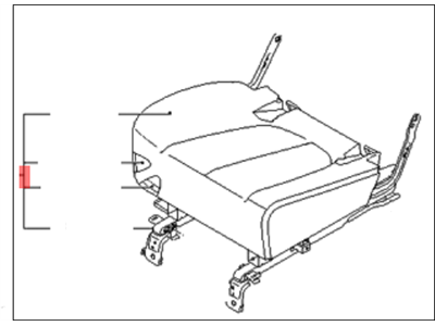 Kia 892001D051460 Cushion Assembly-Rear 2ND