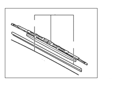 Kia 983503W010 Driver Windshield Wiper Blade Assembly