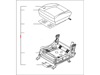 Kia 881003F841720 Cushion Assembly-Front Seat