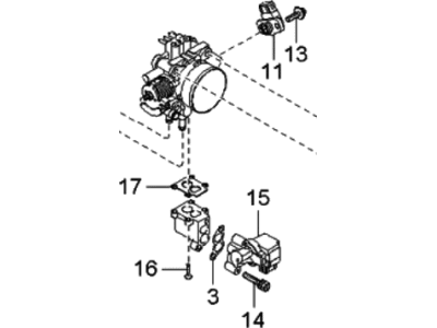 Hyundai 35100-38640 Body Assembly-Throttle