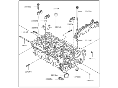 Kia 221002GGB0 Head Assembly-Cylinder