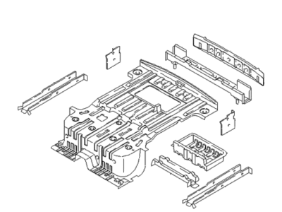Kia 1K08B53700 Panel Assembly-RFLOOR