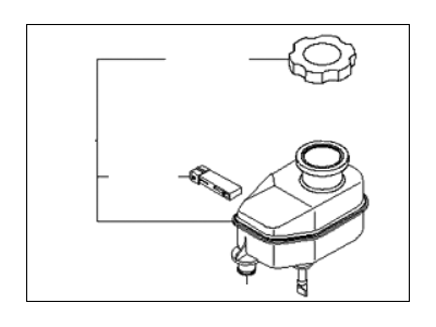 Kia 585292F000 Reservoir-Master Cylinder