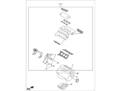 Kia 209103CS00 Gasket Kit-Engine OVEAUL