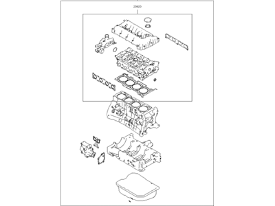 Kia 209102GQ00 Gasket Kit-Engine OVEAUL