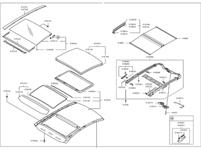 Kia 816002T01187 Sunroof Assembly