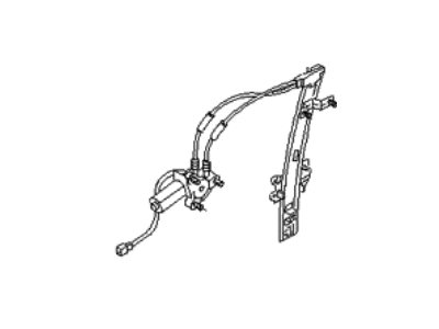 Kia 0K01959560B REGULATER Assembly, Window, LH