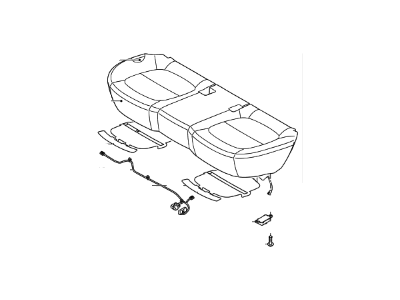 Kia 89100B2020CUS Cushion Assembly-Rear Seat