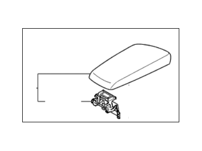 Kia 846602T100FAA Console Armrest Assembly