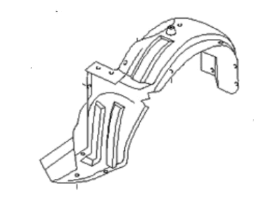 Kia 0K53A56141 Guard-Mud, LH