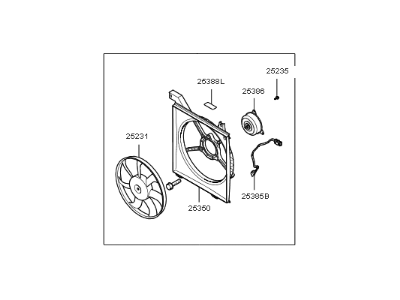 Kia 253801F250 Blower Assembly