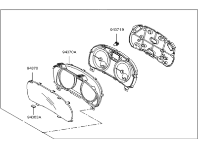 Kia 940011G200 Cluster Assembly-Instrument