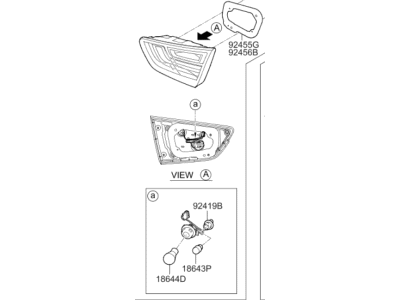 Kia 924032T600 Lamp Assembly-Rear Combination Inside