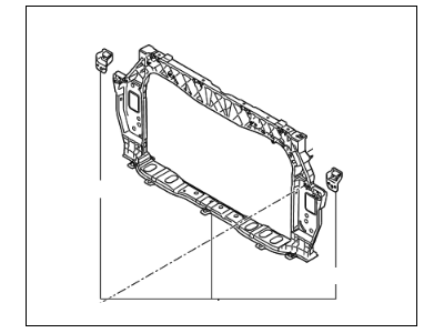 Kia 641011W000 Carrier Assembly-Front