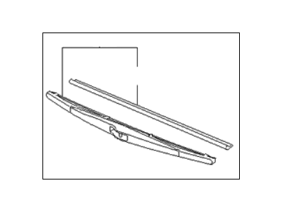 Kia 988502F000 Rear Wiper Blade Assembly