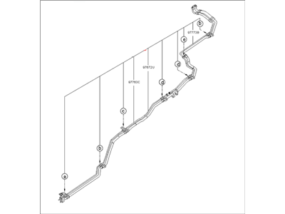 Kia 977612J000 Suction & Liquid Tube Assembly