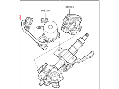 Hyundai 56400-C1000 Joint Assembly-Steering