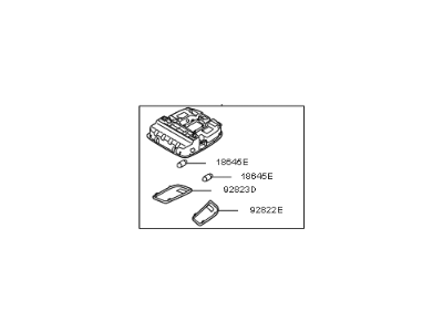 Kia 928002T50087 Lamp Assembly-OVERHEADEAD Console