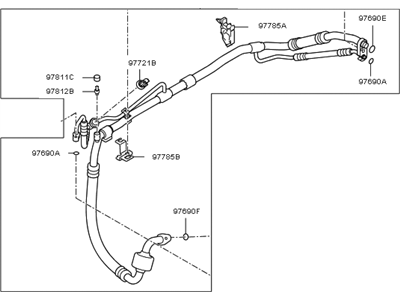 Kia 977743R500 Liquid Pipe