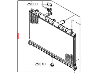 Kia 253101G000 Radiator Assembly