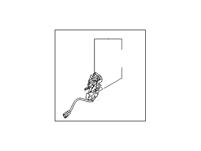 Kia 814102F010 Rear Door Latch & Actuator Assembly, Left