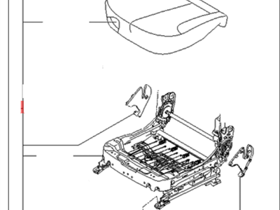 Kia 882042G000804 Cushion Assembly-Front Seat