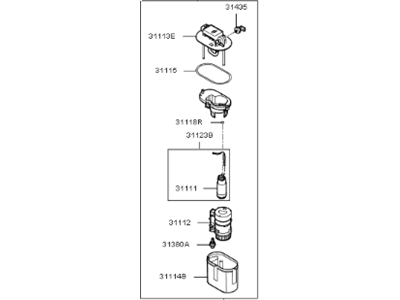 Kia 31120F6010 Fuel Pump Assembly