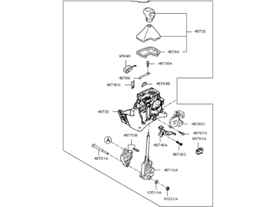 Kia 467002K615WK Lever Assembly-Atm