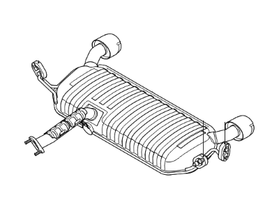 Kia 287001F081 Main Muffler Assembly