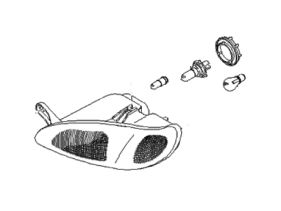 Kia 0K2AA51040 Driver Side Headlight Assembly