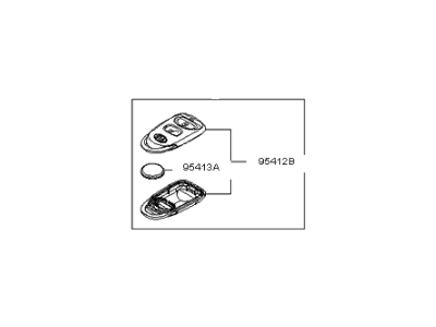 Kia 954301G011 Keyless Entry Transmitter Assembly