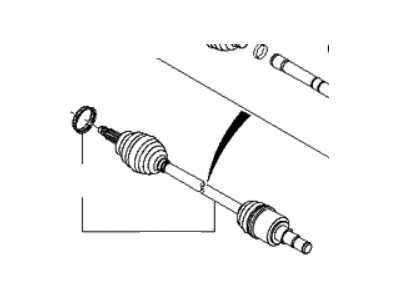 Kia 496002J000 Shaft Assembly-Drive Rear