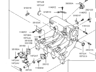 Hyundai 28310-26970 Manifold Assembly-Intake