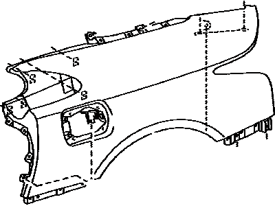 Lexus 61602-77030-B1 Panel Sub-Assembly, Quarter