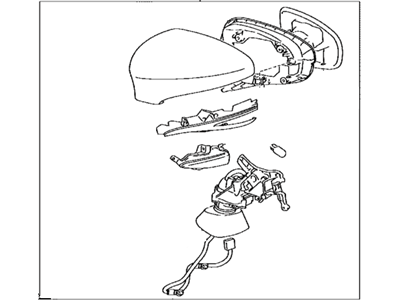 Lexus 87910-30C40-A0 Mirror Assembly, Outer Rear