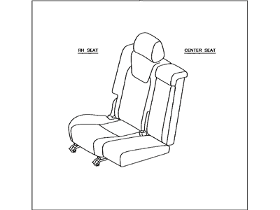 Lexus 71300-48C71-01 Seat Assembly, Rear