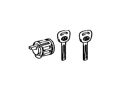 Lexus 69056-0E090 Cylinder & Key Set