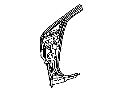 Lexus 61108-48900 Reinforce Sub-Assy, Front Body Pillar, Lower RH