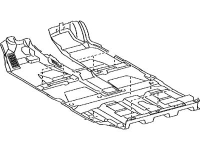 Lexus 58510-75010-C0 Carpet Assy, Floor, Front