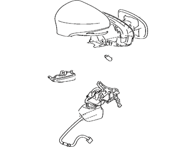 Lexus 87910-33A80-A0 Mirror Assembly, Outer Rear