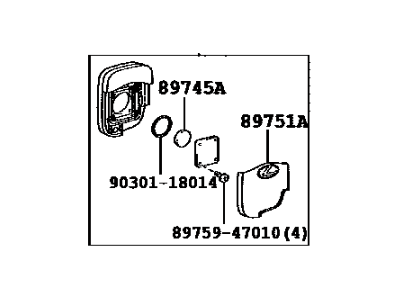 Lexus 89904-50380 Electrical Key Transmitter Sub-Assembly