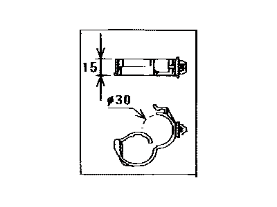 Toyota 82711-08020 Clamp, Wiring HARNES