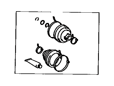 Toyota 04438-60021 Front Cv Joint Boot Kit